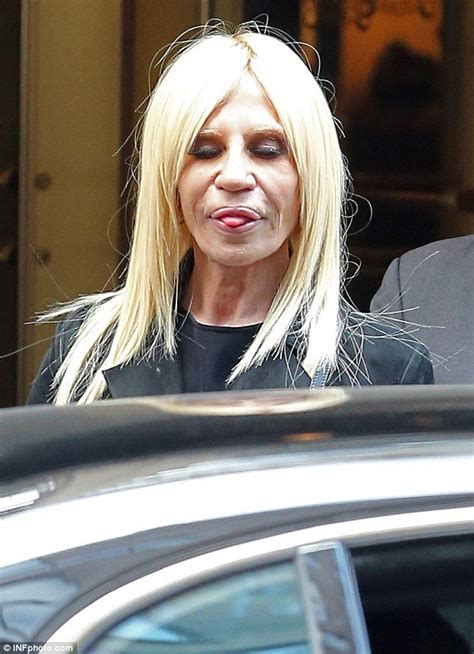 pics of donatella versace|donatella versace lips.